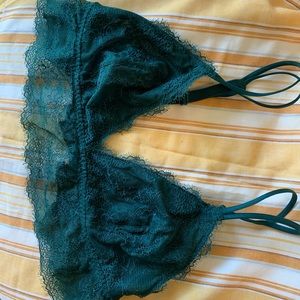 Forest green Gap Lacey bralette
